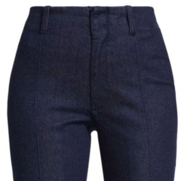 NWT FRAME high rise stretch flare jeans, dark blue Size 28 - Picture 5 of 5